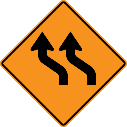Two Lanes Moving Left Sticker