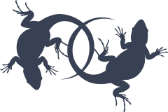 Two Lizard Geckos Sticker