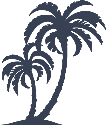 Two Lovely Palm Trees Sticker