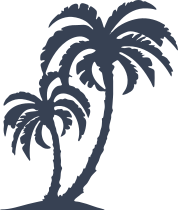 Two Lovely Palm Trees Sticker