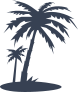 Two Palm Trees On An Island Sticker