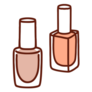 Two Simple Nail Polish Icons Sticker