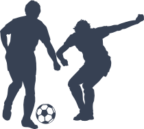 Two Soccer Players Sticker