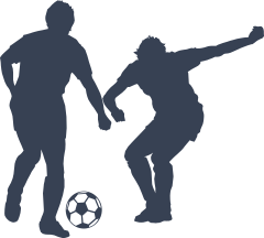 Two Soccer Players Sticker