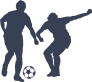 Two Soccer Players Sticker