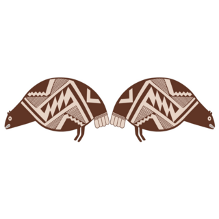 Two Stylized Partridge Birds Sticker