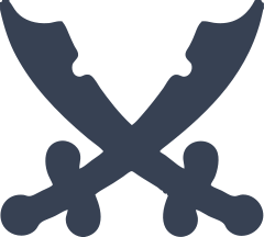 Two Swords With Nicks Sticker