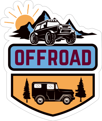 Two Vehicle Off Road Sticker