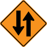Two Way Lane Sticker