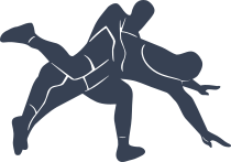 Two Wrestlers Sticker