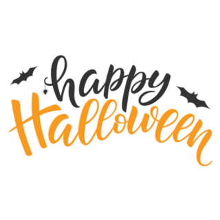 Typography Happy Halloween Sticker