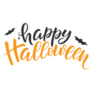 Typography Happy Halloween Sticker
