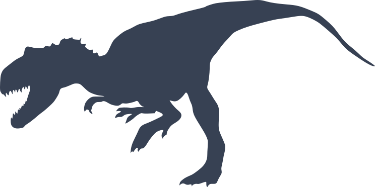 Tyrannosaurus Rex Dinosaur Attacking Sticker