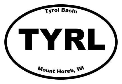 Tyrol Basin Oval Sticker
