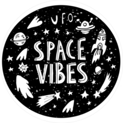 UFO Space Vibes Sticker