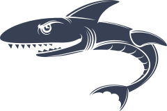 Ugly Shark Sticker