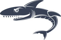Ugly Shark Sticker