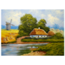 Ukraine Art Of Old Farm House In The Countryside Sticker