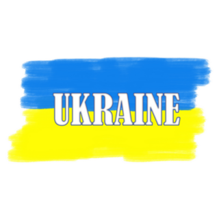 Ukraine Flag Illustration Sticker