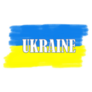 Ukraine Flag Illustration Sticker