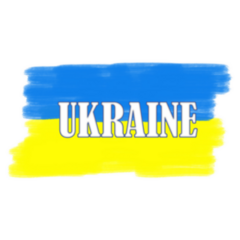 Ukraine Flag Illustration Sticker
