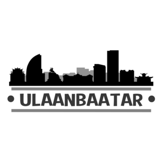 Ulaanbaatar Mongolia City Skyline Sticker
