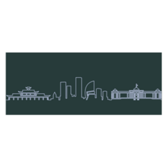 Ulaanbaatar Mongolia Skyline Sticker