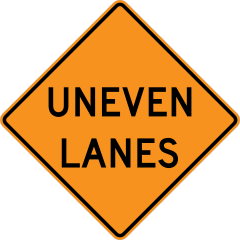 Uneven Lanes Sticker