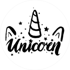 Unicorn Horn and Stars Sticker