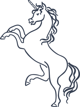 Unicorn Outline Sticker