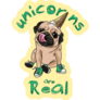 Unicorn Pug Sticker
