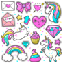 Unicorn Rainbow Sticker Sheet