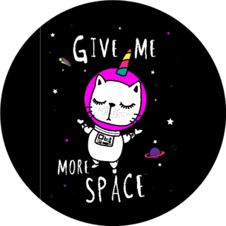 Unicorn Space Cat Sticker