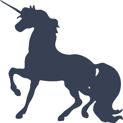 Unicorn With Long Tail Sticker