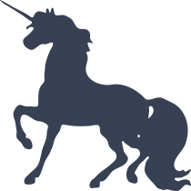 Unicorn With Long Tail Sticker