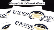 Union Forged Fitness Custom Die Cut Stickers