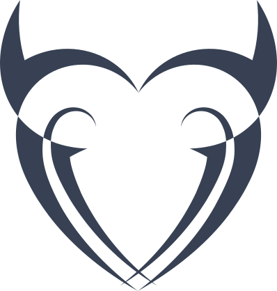 Unique Devil Heart Sticker