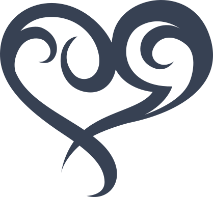 Unique Heart Sticker