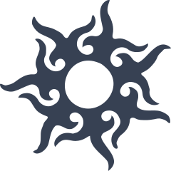 Unique Sun Sticker