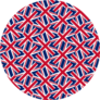 United Kingdom Flag Pattern Sticker