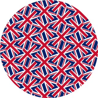 United Kingdom Flag Pattern Sticker