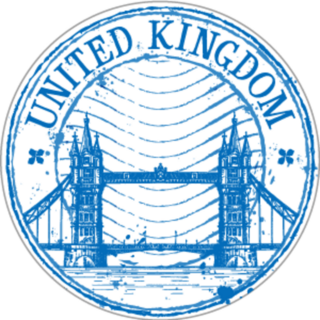 United Kingdom Passport Stamp Sticker
