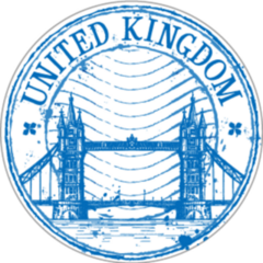 United Kingdom Passport Stamp Sticker