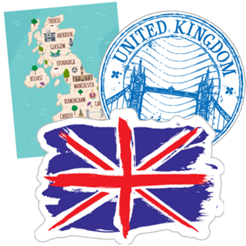 United Kingdom Stickers & Decals | Free Shipping