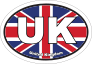 United Kingdom Uk Flag Oval Sticker