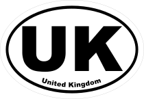 United Kingdom Uk Oval Sticker