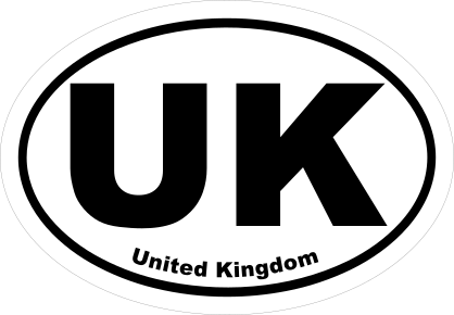United Kingdom Uk Oval Sticker