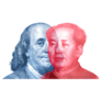 United States & China: Currencies Cross Over Sticker