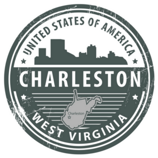 United States Of America Charleston West Virginia Sticker