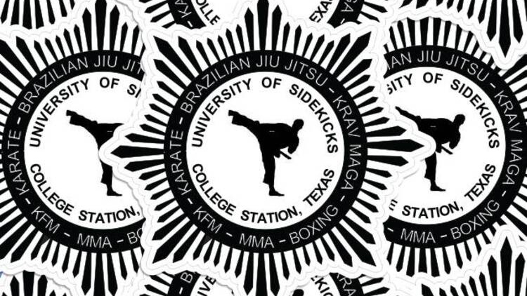 University of Sidekicks Die Cut Stickers